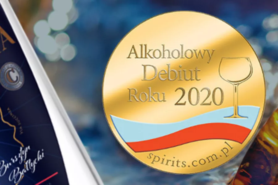 Zdjęcie butelki CALISIA AMBER VODKA – wódka bursztynowa z ekstraktem z bursztynu bałtyckiego, sygnowana Wawrzynem